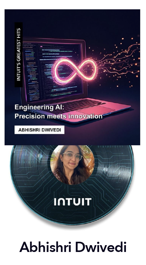 Intuit-themed AI album cover