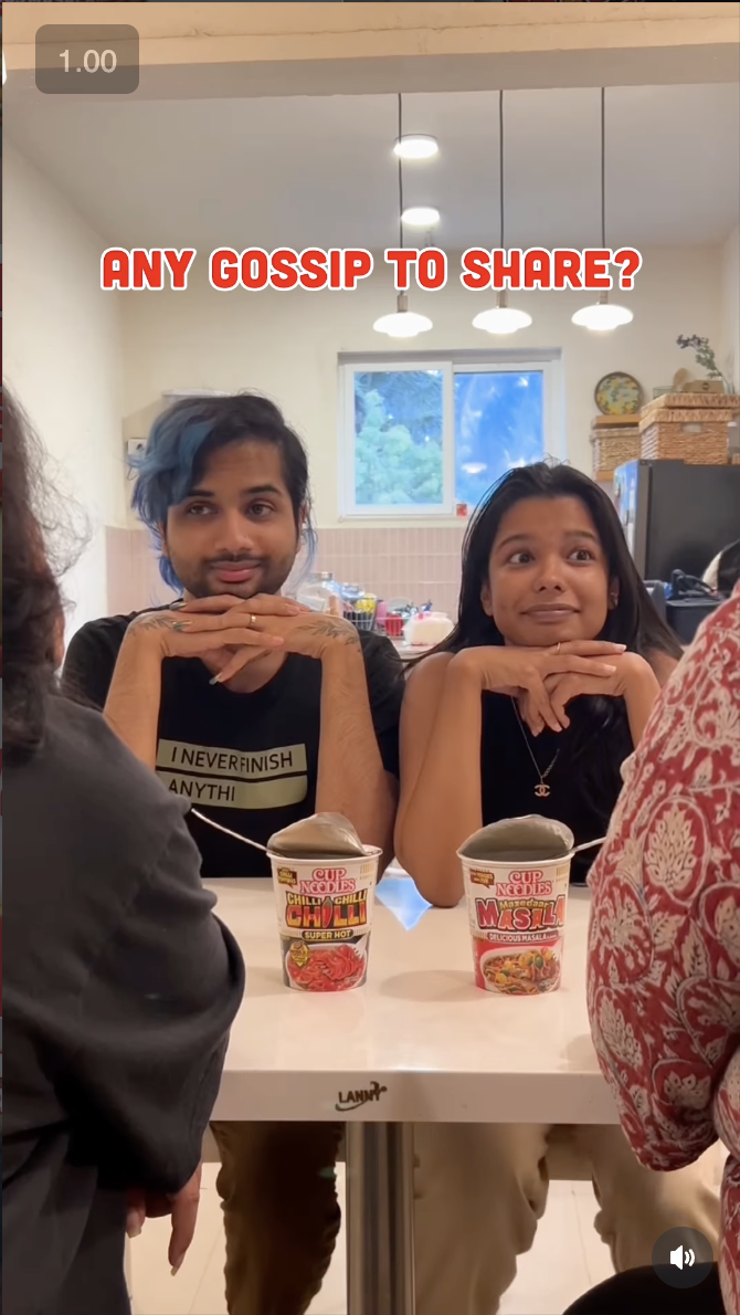 Revamped Cup Noodles vertical social frame